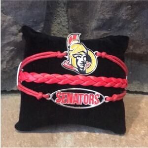 NHL Ottawa Senators Red Braided Bracelet